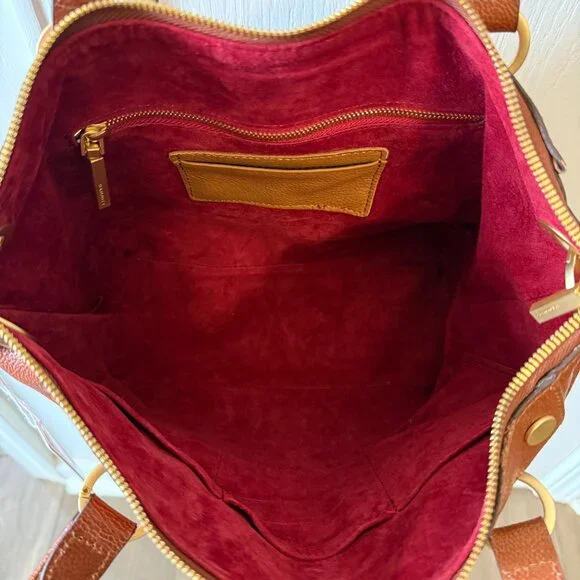 Hammitt Daniel Medium Manzanita Tan Brown Leather Satchel New - Picture 8 of 8